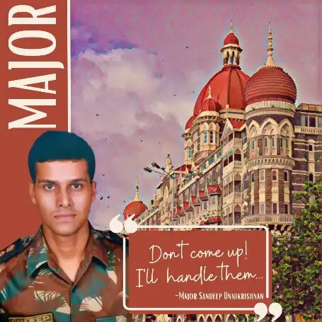 Photo of Major Sandeep Unnikrishnan.